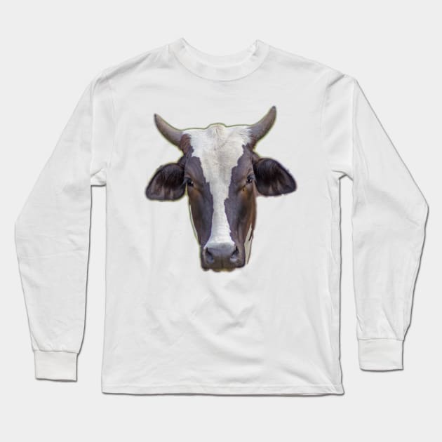 head cow Long Sleeve T-Shirt by rickylabellevie